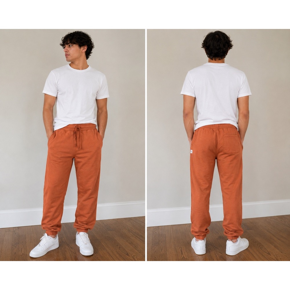Reigning Champ Sweatpants Mens Medium Burnt Orange Midweight‎ Terry Joggers